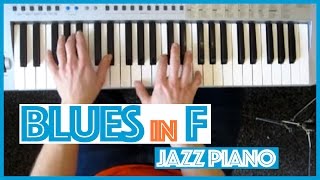 Blues in F  Jazz Piano  Grant Hunt [upl. by Anifur595]