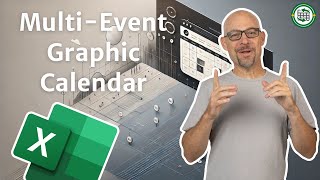 Convert a List of Events into a Graphical Calendar in Excel [upl. by Elberfeld617]