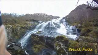 Cliff edge stuff Trail running The Ring of Steall hdwmv [upl. by Xylon]