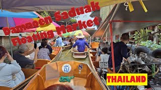 Damnoen Saduak Floating Market Bangkok Thailand [upl. by Ased]