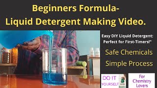 Liquid Detergent –DIYBeginner’s FormulaMaking Video [upl. by Ilsa]