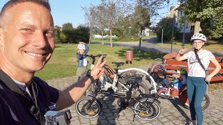 EBike  Weehoo Anhänger Ausflug mit meinen 3 Kindern [upl. by Inaniel]