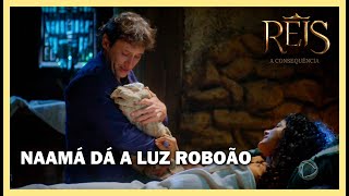 Naamá dá à luz Roboão  NOVELA REIS [upl. by Euqinomod]