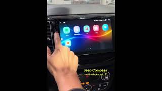 JEEP COMPASS MULTIMIDIA ANDROID 9 COM 4GB RAM CARPLAY E ANDROID AUTO jeep jeepcompass [upl. by Drawde]