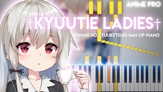 †Kyuutie Ladies†  Tonari no Kyuuketsukisan OP synthesia piano tutorial [upl. by Arze]