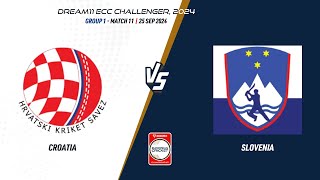 Group 1 Match 11  CRO vs SLO  Highlights  ECC24 Challenger  25 Sep 2024  ECC24011 [upl. by Spears]