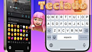 TECLADO estilo IPHONE para Android 😘🔥 EmojisonidoTEMA TUTORIAL 2024 [upl. by Benkley]