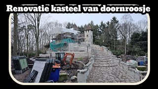 Renovatie van het kasteel van doornroosje Efteling 2024 [upl. by Idden]