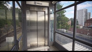 Sweden Stockholm Alvik 2X elevator subway ride to Stora Mossen [upl. by Ardnassela181]