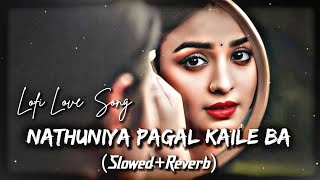 Nathuniya Pagal Kaile Ba slowed Reverb Lofi Love Song Pawan singh [upl. by Simonette975]