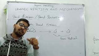 organic chemistry class11Bondfission HomolyticHeterolyticelectrophileNulcleophilefreeradical [upl. by Eenal]