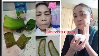 How to make Natural Aloe Vera Eye Patch amp Face Cream [upl. by Osnohpla]