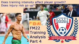 How training intensity affects player growth  injury risk  Evidence Based Football Manager [upl. by Takeo]