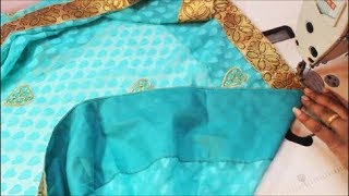 சேலை False தைப்பது எப்படி  How To Stitch Saree False [upl. by Horwitz441]