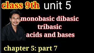 monobasic dibasic tribasic acid and base class 9 [upl. by Zuliram109]