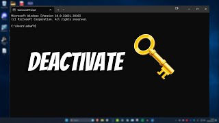 How To Remove Product Key amp Deactivate Windows 1110 [upl. by Santini]