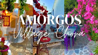 AMORGOS village  CHORA AMORGOS island GREECE [upl. by Thordis]