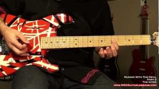 How to play Runnin With The Devil  Van Halen  5150GuitarLessonscom sample [upl. by Licec664]