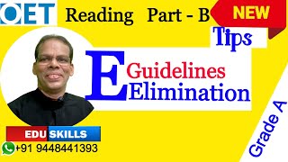 Edu Skills OET Reading Part  B Tips amp Tricks Guidelines Structure Elimination OET made easy [upl. by Ayikur344]