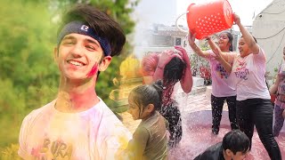 HOLI PE MAZA AA GAYA 🤪😂  HOLI VLOG 🌈💦  tarunkinra [upl. by Spada]