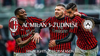 Highlights  AC Milan 32 Udinese  Matchday 20 Serie A TIM 201920 [upl. by Mendez]