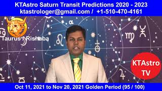 Taurus  Rishaba Rasi  Saturn Transit 2020  2023 Predictions [upl. by Averat719]