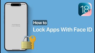 How To Lock Apps With Face ID On iPhone iOS 18 [upl. by Vandyke416]