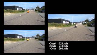 Slalom test Quest Strada amp Quatrevelo  fourwheeler [upl. by Bean]