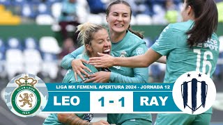 Leon Femenil vs Rayadas Monterrey 11 Resumen Goles 2024 [upl. by Oirtemed275]