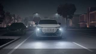 Audi Q6 e tron – Digital OLED rear lights – Animation [upl. by Iarised]