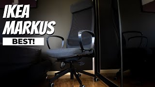 IKEA MARKUS full review 2024  BEST IKEA OFFICE CHAIR [upl. by Atnauq65]