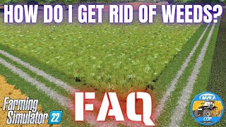 How do I get rid of weeds  FAQ 3  Farming Simulator 22 [upl. by Yetah]