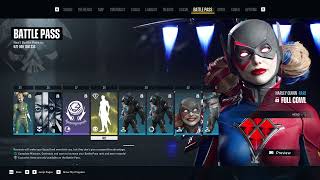 Season 1  All Season Pass Rewards Showcase in Suicide Squad KtJL [upl. by Juetta]