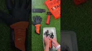 T1tan Turbogrip Test with Rebel ReBorn Goalkeeper Glove Wash [upl. by Eceirehs398]