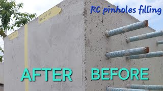 Wallseal 99  How to fill pinholes on reinforced concrete [upl. by Weber469]