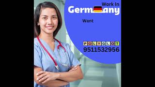 Want to work as a nurse in Germany Then learn German Call 9511532956 today [upl. by Yerffej186]