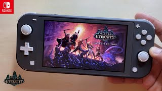 Pillars of Eternity Complete Edition Nintendo Switch Lite Gameplay [upl. by Natsirt359]