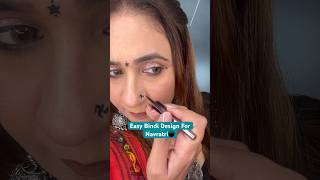 Easy Bindi Design For Navratri  Navratri Face Tattoos  Simple Design  Navratri 2024  Bindi [upl. by Nisen]