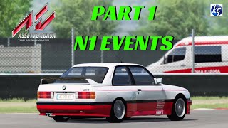 Assetto Corsa Career Part 1  N1 Events  PS4 Gameplay  Full Game  T300RS [upl. by Halbeib]