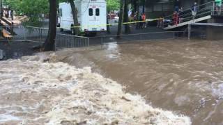 Knoebels Amusement Park Flash Flood The Beginning [upl. by Roswell8]