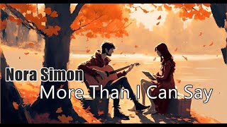 Nora Simon – More Than I Can Say 94 Version [upl. by Zoba]