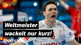 Nordmazedonien – Dänemark Highlights  HandballEM 2022  sportstudio [upl. by Suiluj]