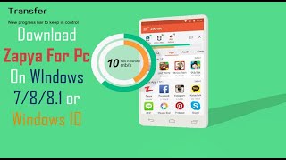 How to Download and Install Zapya For PC Windows 7 8 81 10 and XP [upl. by Namurt]