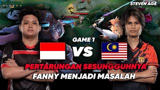 INDONESIA vs MALAYSIA Game 1 Terbantai FANNY  IESF WEC 2024 [upl. by Olonam]