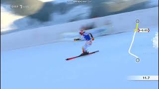 Petra Vlhova Crash Jasna [upl. by Siekram6]