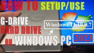 How To Setup GDRIVE External Hard Drive Wont Show Up WINDOWS 11 10 7 PC Tutorial 2023 GTechnology [upl. by Lynus]