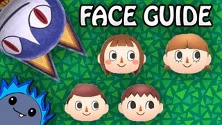 COMPLETE FACE GUIDE  Animal Crossing New Leaf [upl. by Guendolen851]