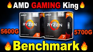 🔥AMD Ryzen 5600G amp 5700G Performance Benchmarks🔥5600G vs 5600X🔥5700G vs 5800X KshitijKumar1990 [upl. by Eedahs]