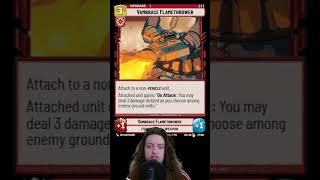 Vambrace Flamethrower  Shadows of the Galaxy Preview Card Review starwars swu starwarsunlimited [upl. by Hareema]