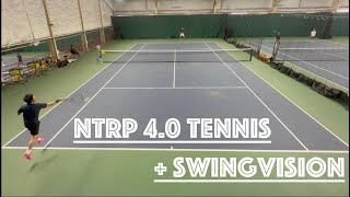 NTRP 40 Tennis  YUTYDUTY  SwingVision angle edition [upl. by Samoht]